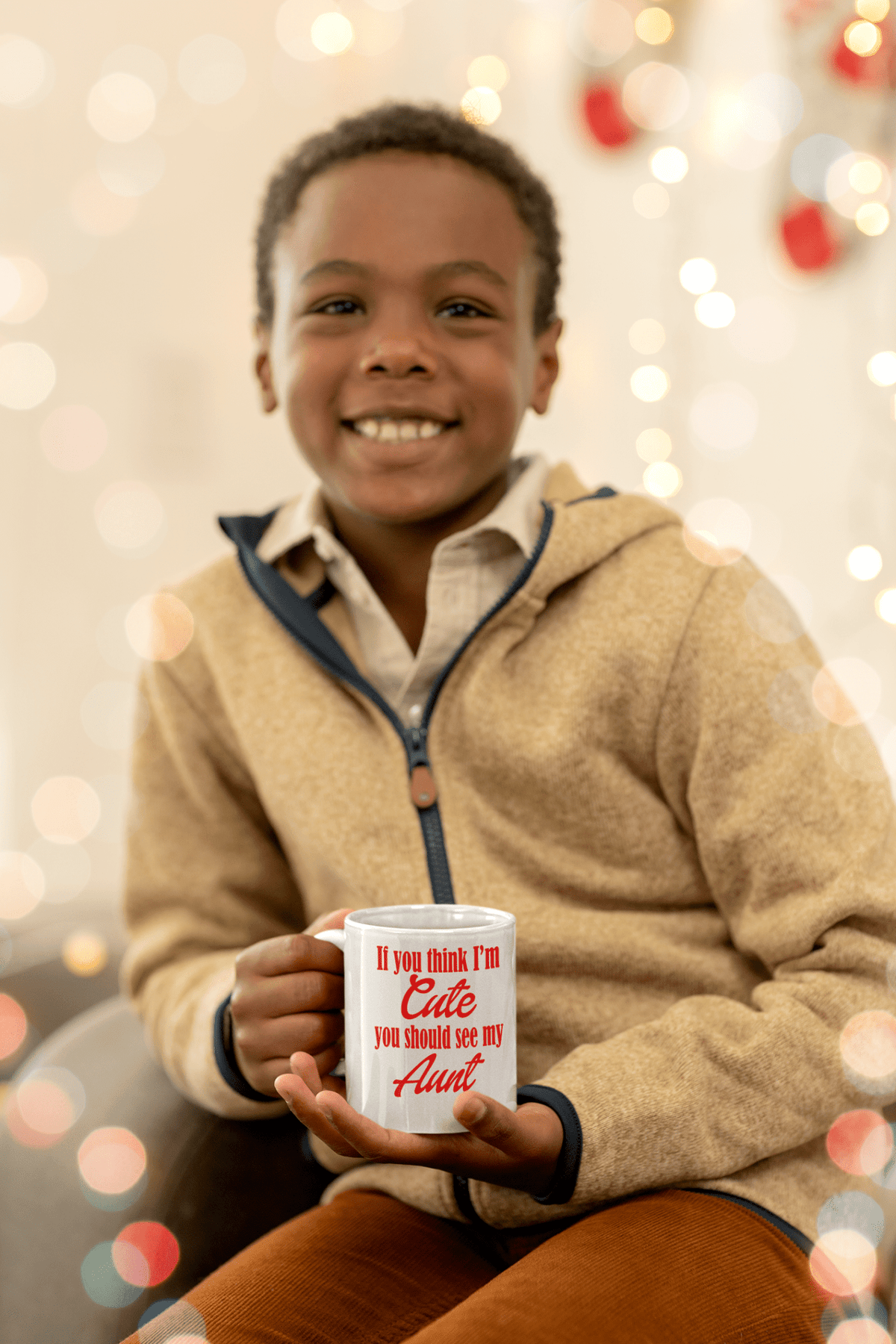 If You Think I’m Cute You Should See My Aunt 11oz Mug – Funny Aunt Gift - WJMAPPAREL.COM